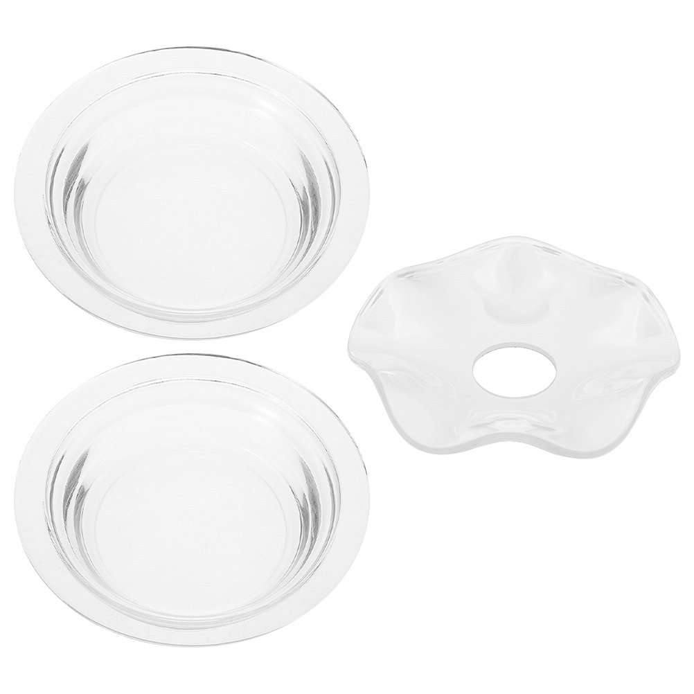 Wax Melts - Glass Aromatherapy Dish 3 Pack Wavy