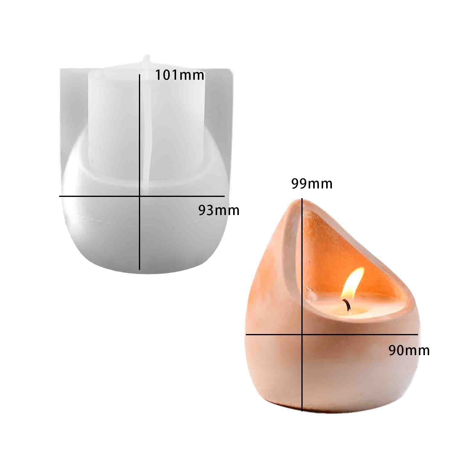 Candle Containers - DIY epoxy resin mold water drop