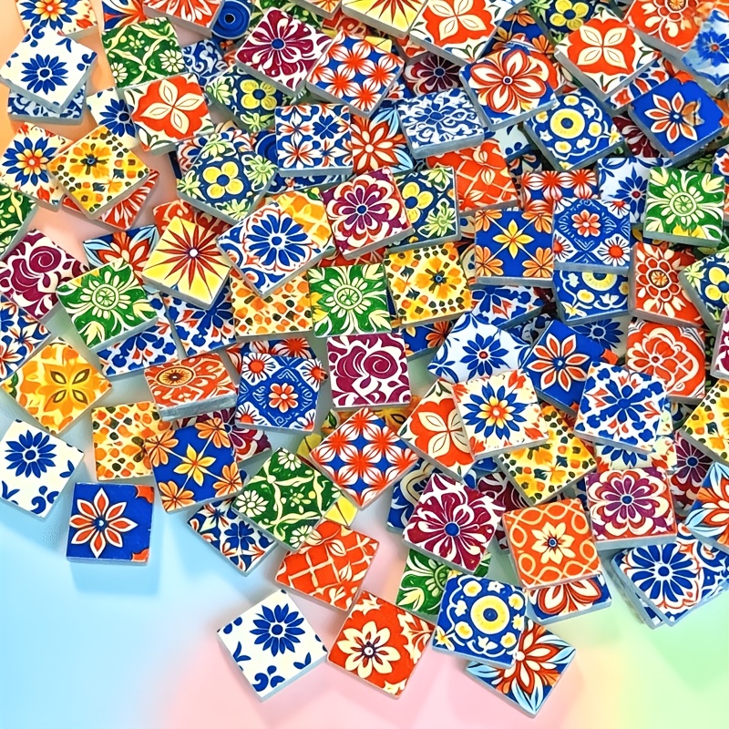 Candle Containers - 100/200g of Colorful Mosaic Materials, 2.3*2.3cm