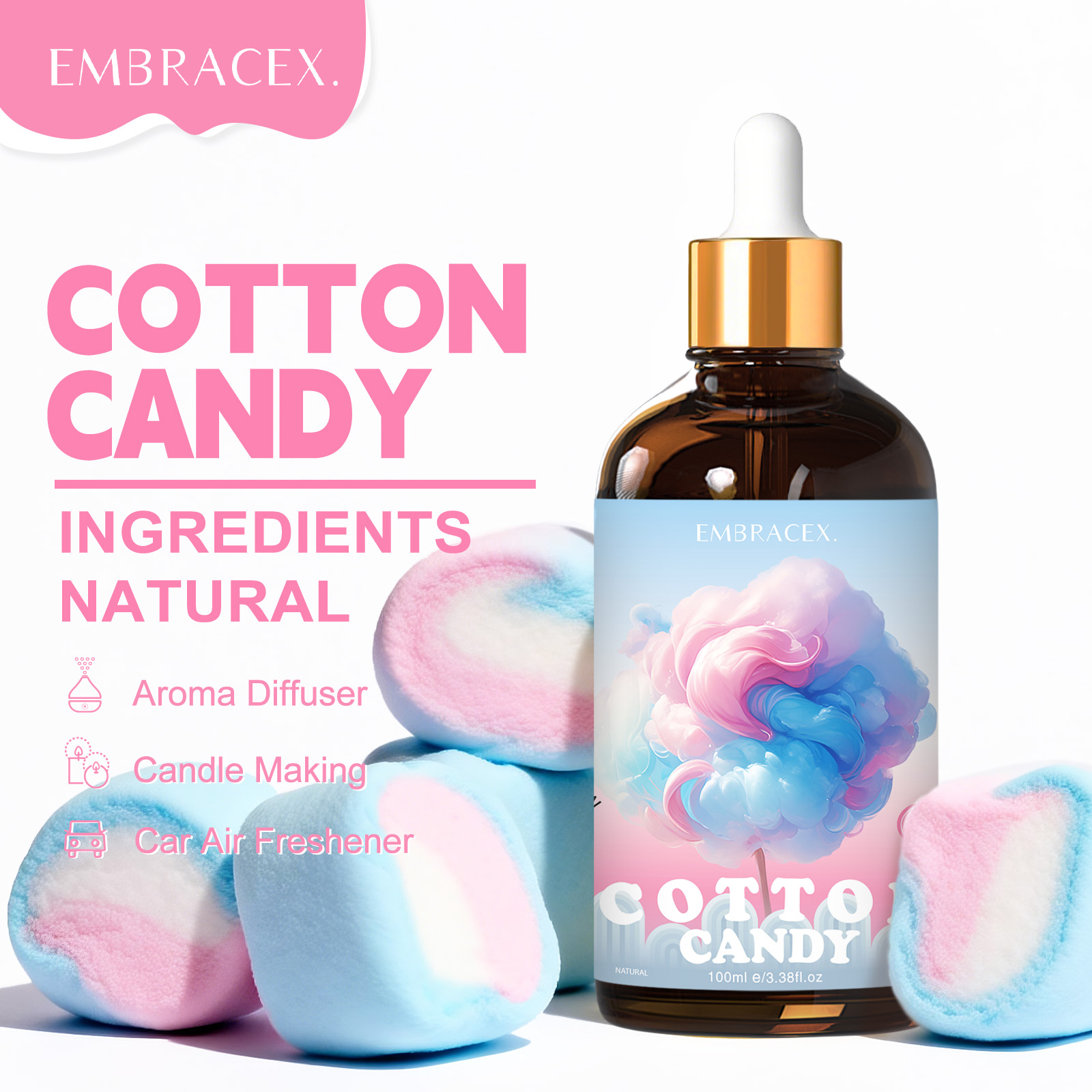 100ml Cotton Candy Fragrance O - đánh giá và giá Silk Candle