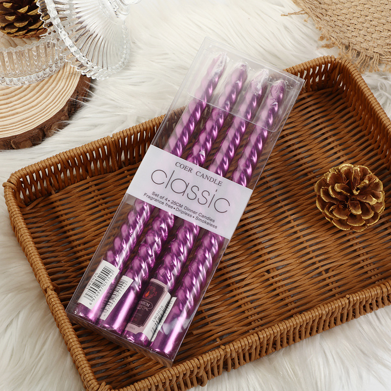 4pcs European-style Long-pole  - đánh giá và giá Silk Candle