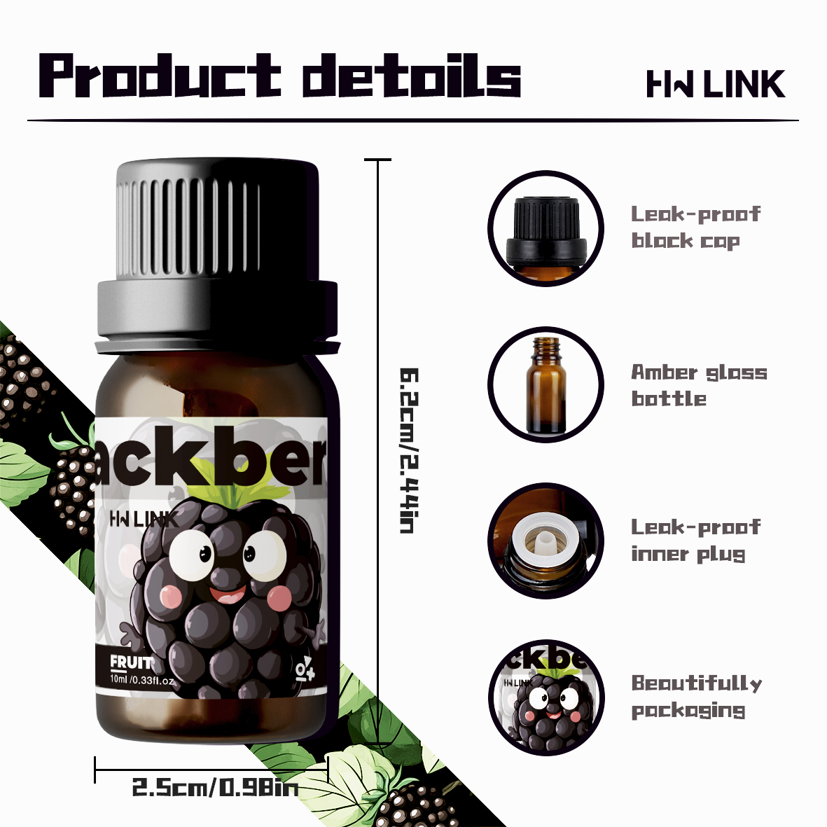 Blackberry Fragrance Oils 10ml - đánh giá và giá Candle Fragrance