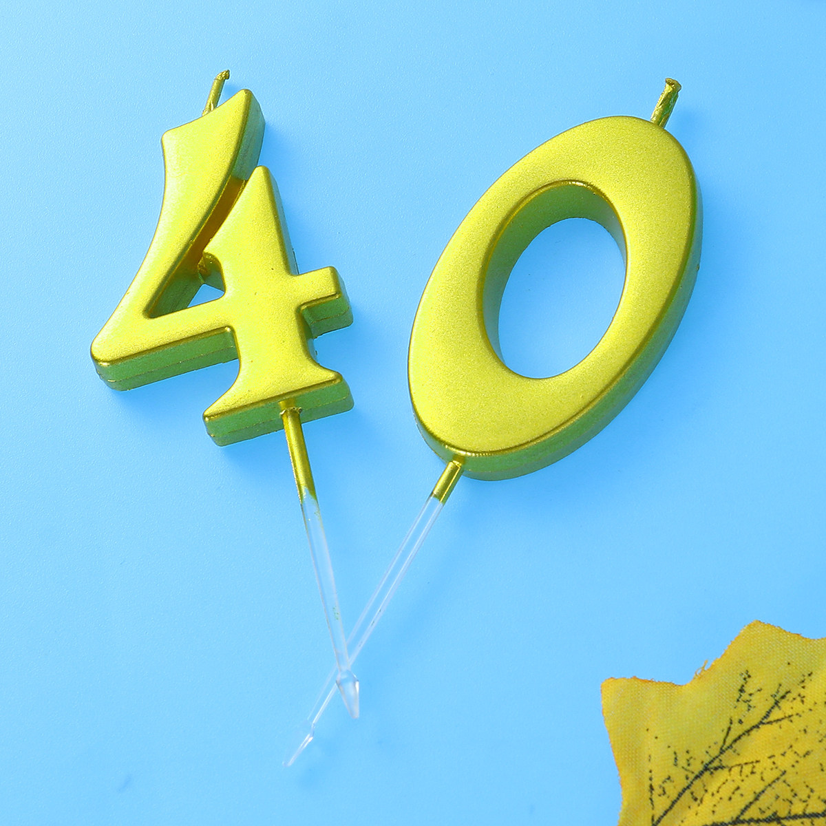 2Pcs Golden Number 40 Birthday - đánh giá và giá Paraffin Wax