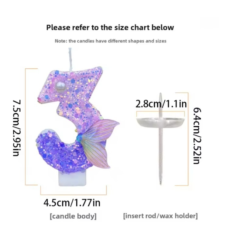 Glitter Purple Gradient Mermai - đánh giá và giá Silk Candle