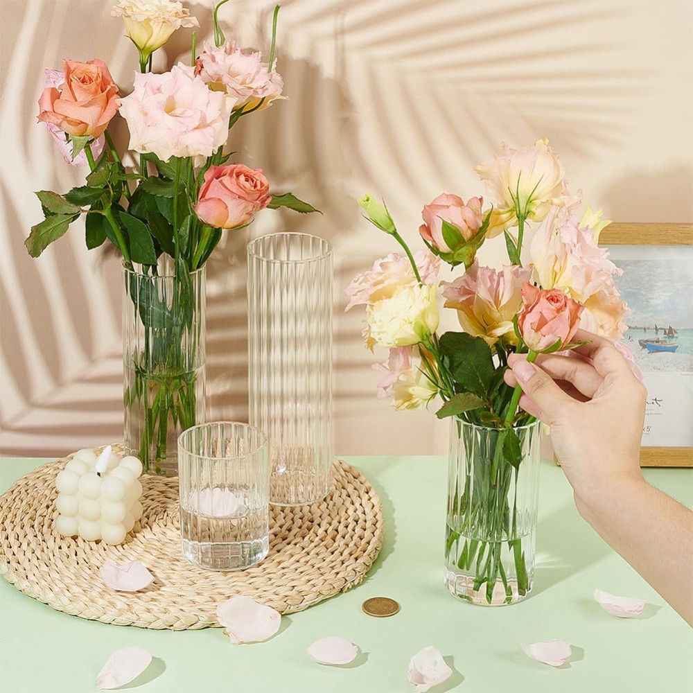 4 Size Glass Cylinder Vases 3. - đánh giá và giá Candle Containers
