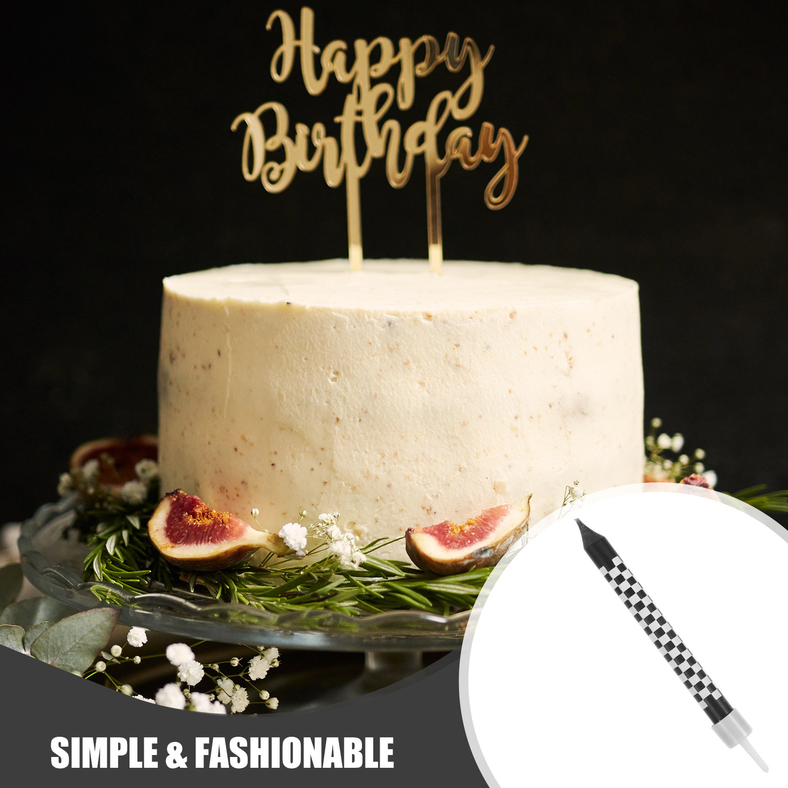 12Pcs Square Pattern Birthday  - đánh giá và giá Paraffin Wax
