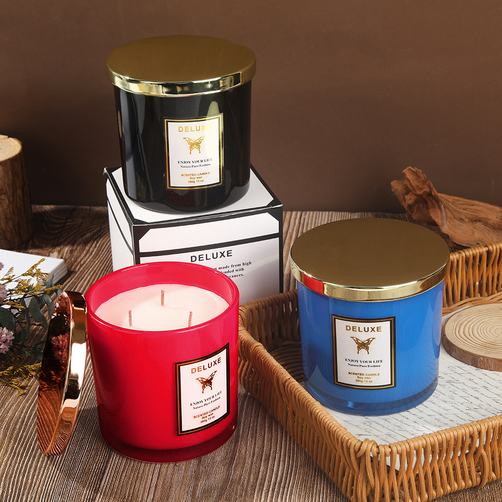 400G gold cover glass scented  - đánh giá và giá Soy Wax