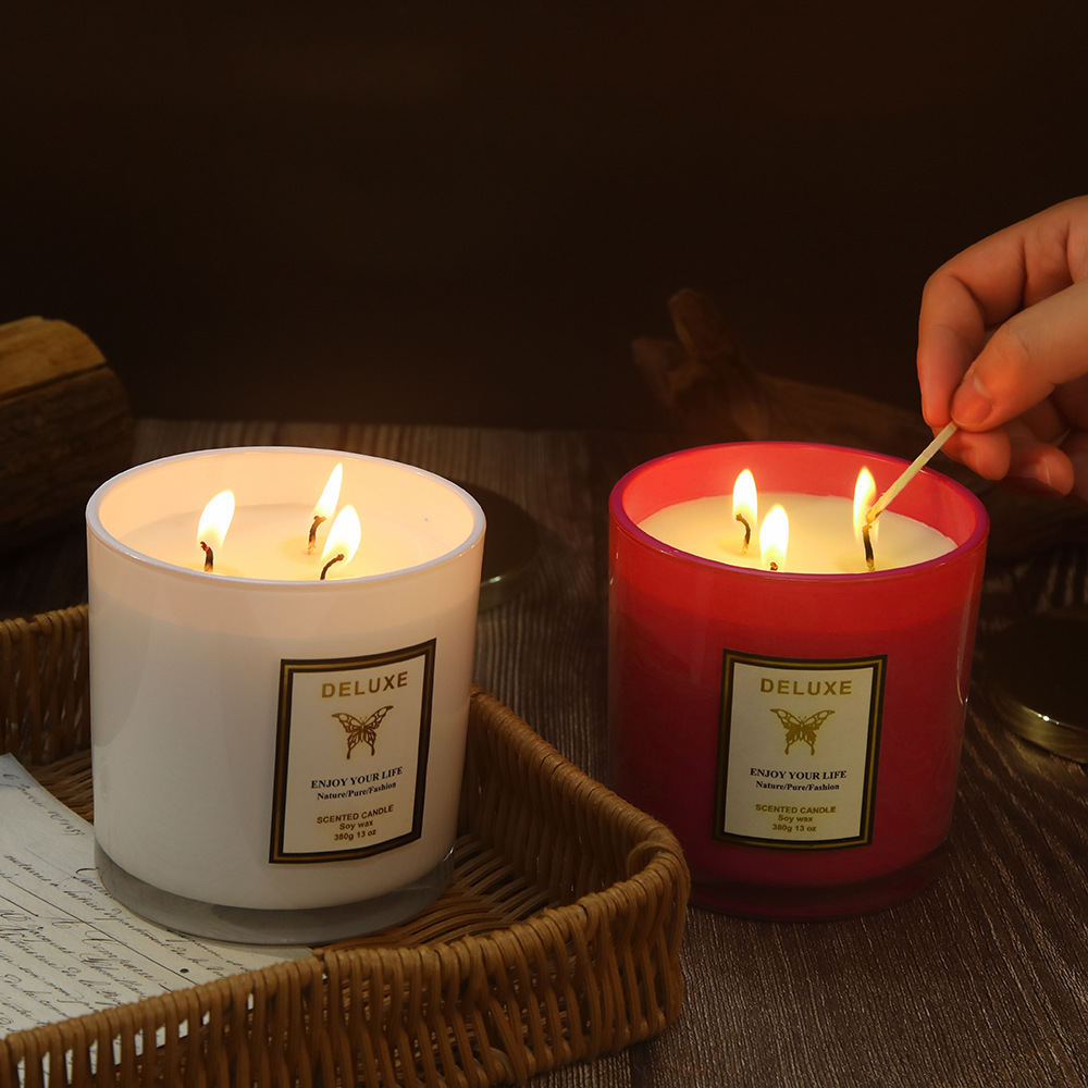 400G gold cover glass scented  - đánh giá và giá Soy Wax