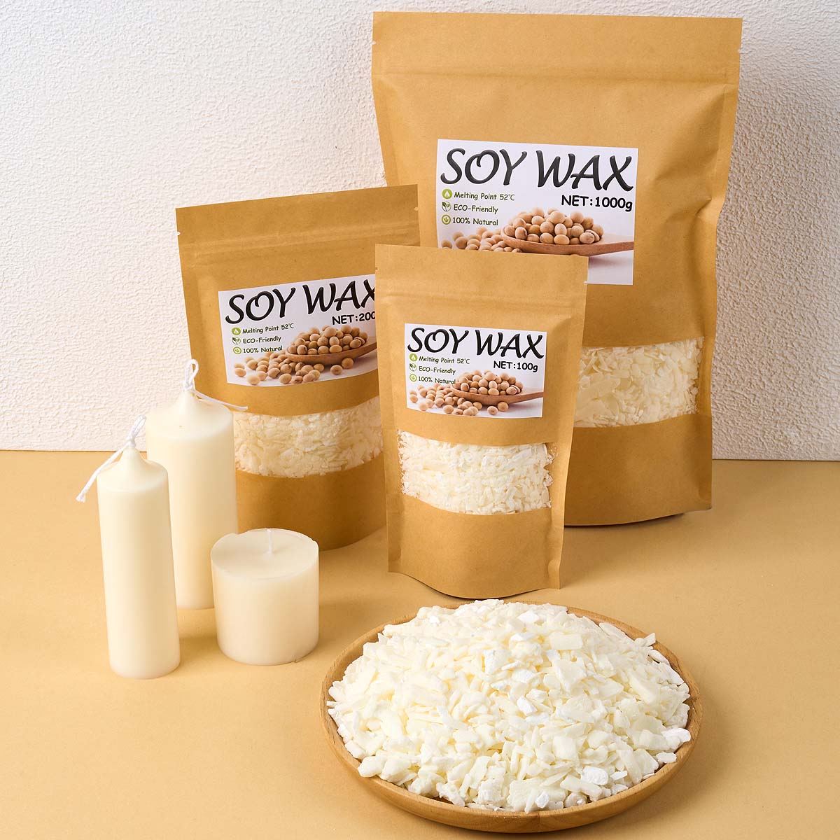 1 Pounds Pure White Soy Wax Fo - đánh giá và giá Candle Making Kit