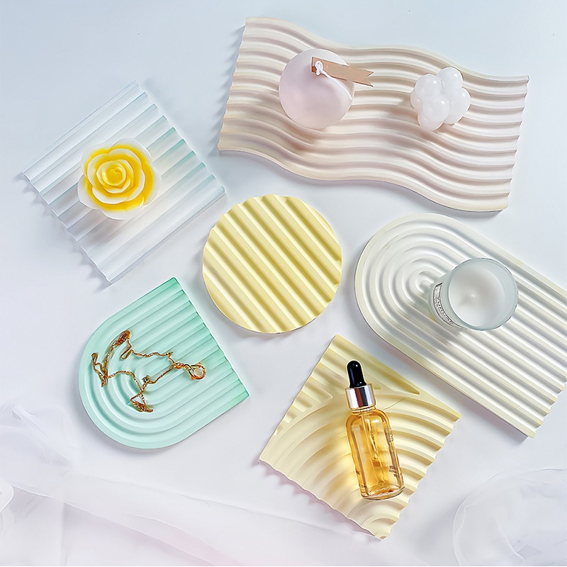 DIY Striped Wave Tray Mold For - đánh giá và giá Candle Molds