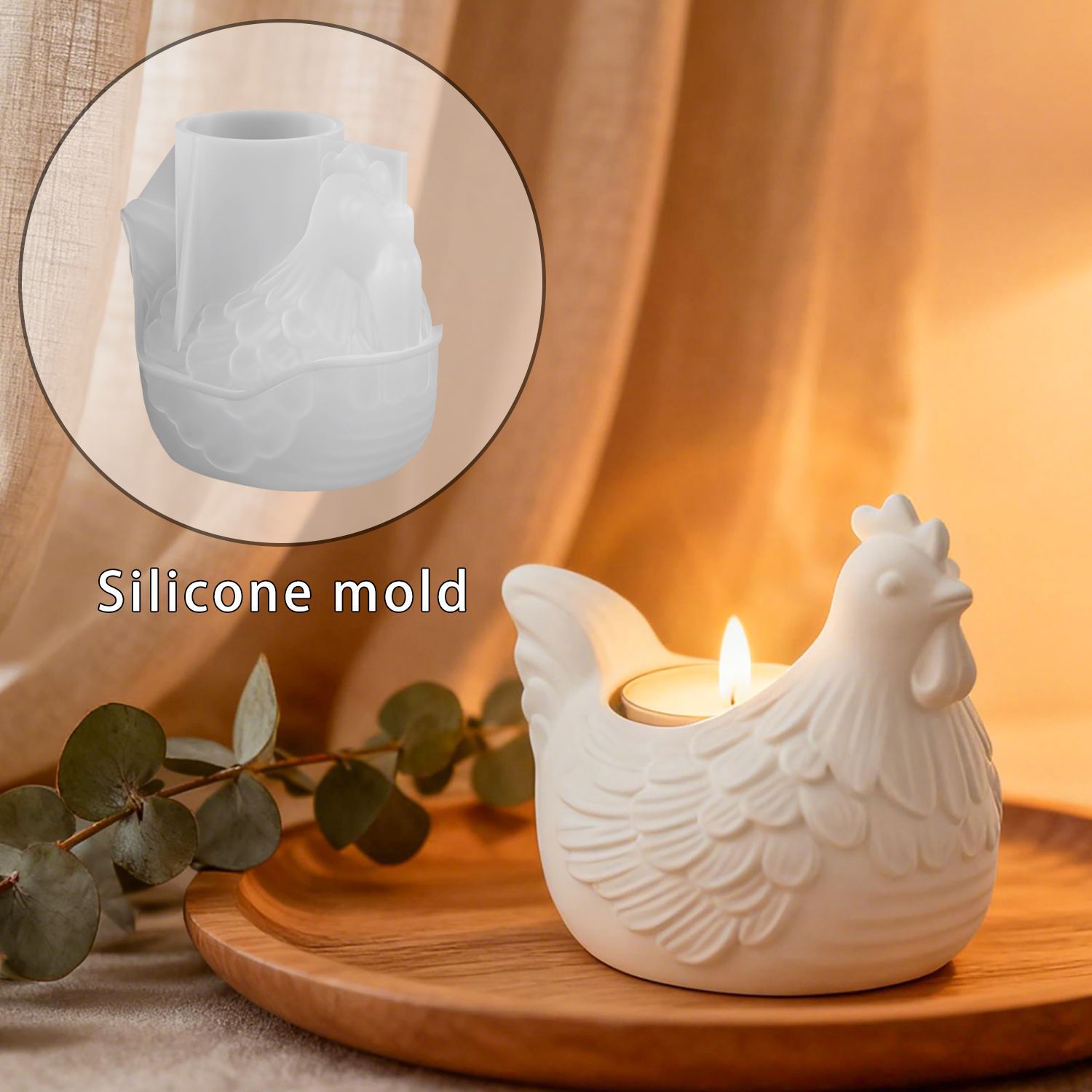 DIY 3D Little Chicken Candle H - đánh giá và giá Candle Molds