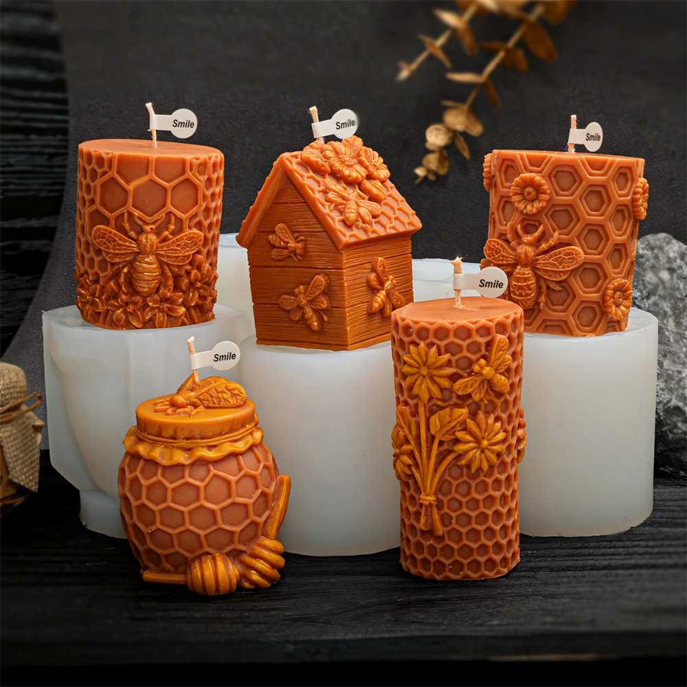 Honeycomb Pillar Candle Mold B - đánh giá và giá Candle Containers
