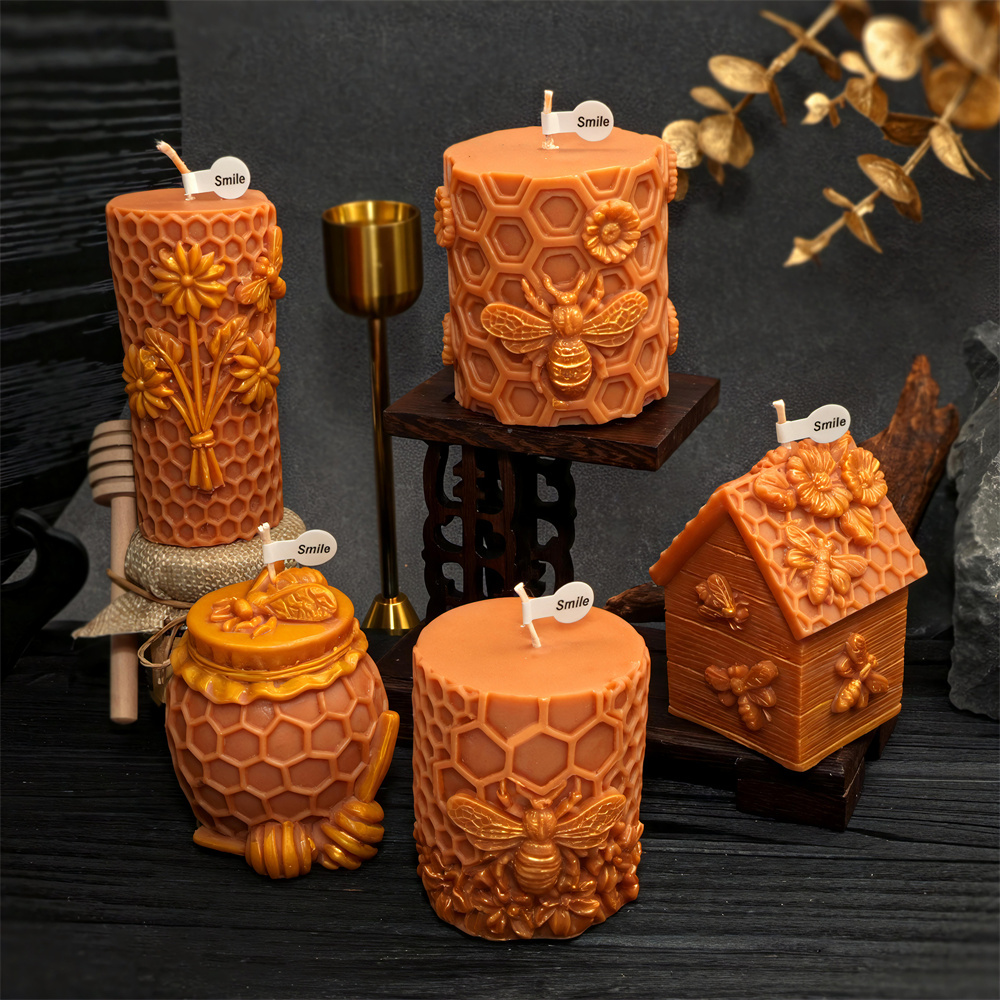 Honeycomb Pillar Candle Mold B - đánh giá và giá Candle Containers