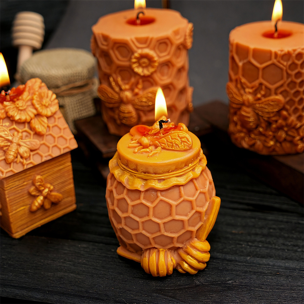 Honeycomb Pillar Candle Mold B - đánh giá và giá Candle Containers