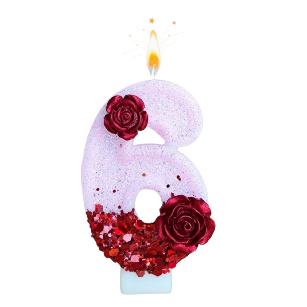Number Pink Glitter Red Rose F - đánh giá và giá Paraffin Wax