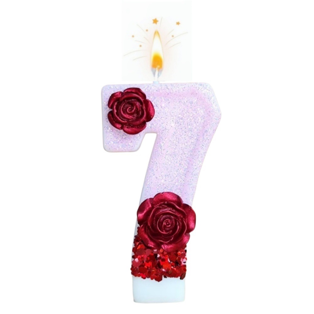 Number Pink Glitter Red Rose F - đánh giá và giá Paraffin Wax