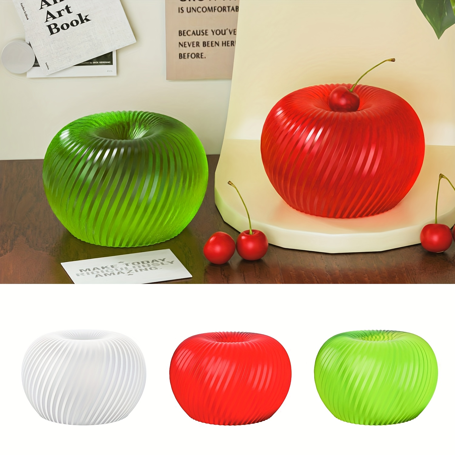 A trendy red apple silicone mo - đánh giá và giá Candle Molds