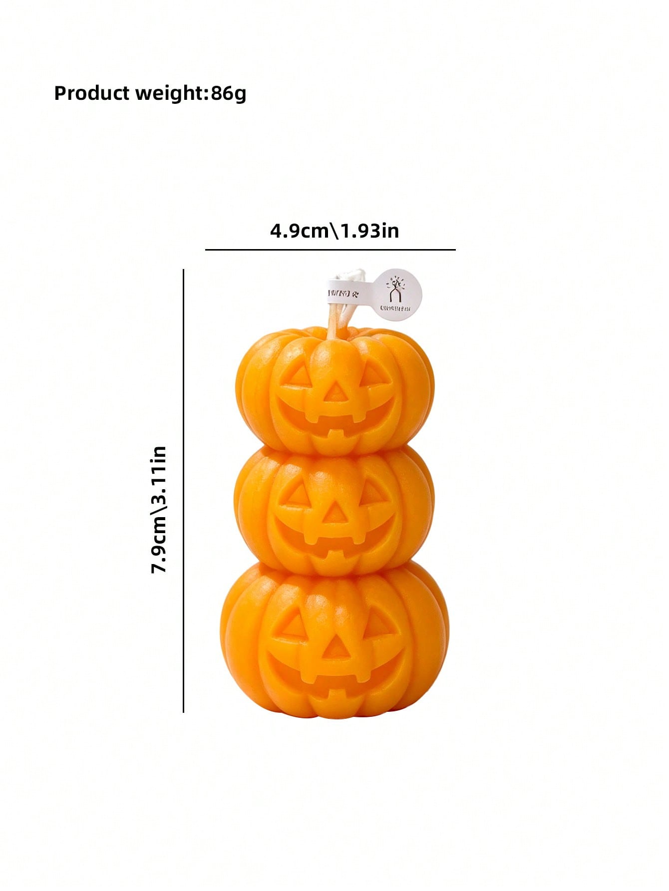 1pc Halloween 3-Layer Pumpkin  - đánh giá và giá Candle Fragrance